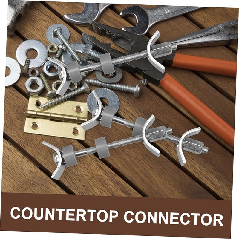 Heavy Duty Kitchen Countertop Connectors 4 Pack Half Moon Design Easy Install Fasteners - Image 5